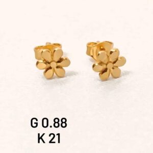 0,88g _21k_earring_flowers