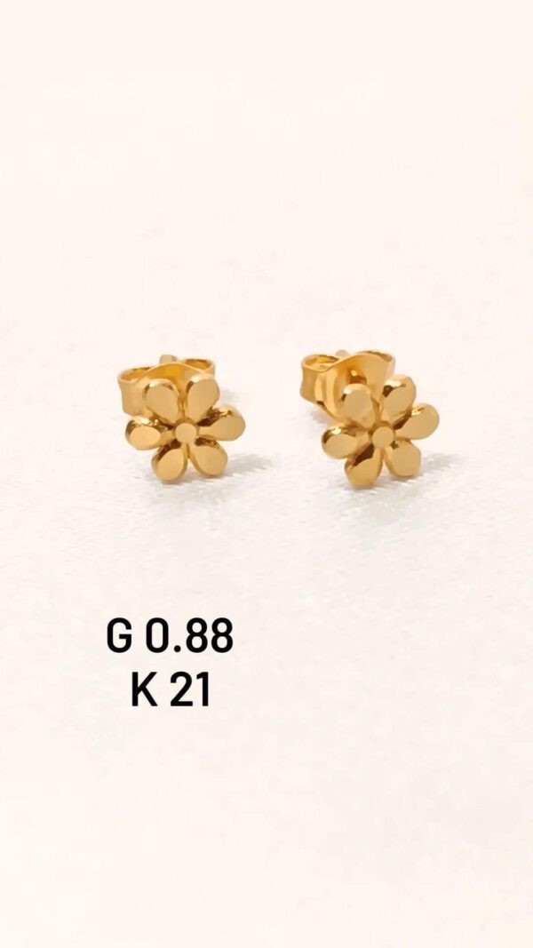 0,88g _21k_earring_flowers