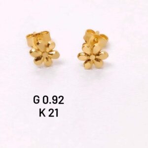 0,92g _21k_earring_flowers