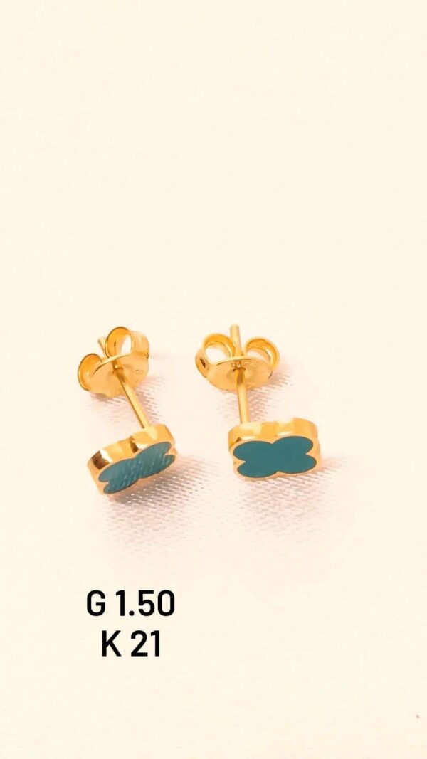 1,50g _21k earring_van_Clive_green