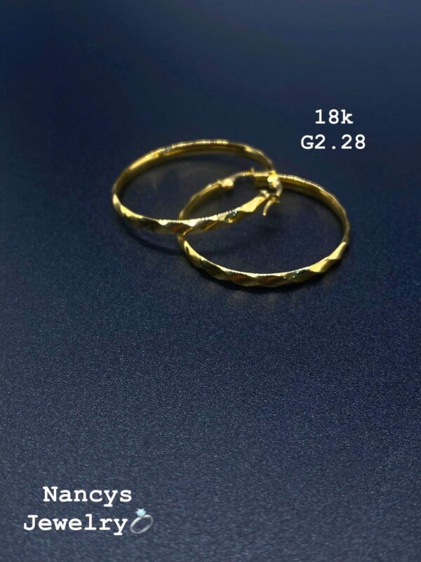 2,28g _18k _Hoop_earring