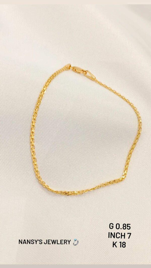 0.85g _18k_bracelet_7inch