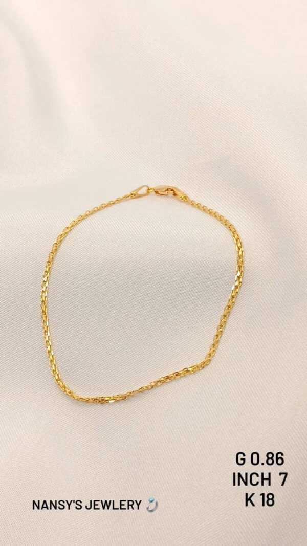 0.86g _18k_bracelet_7 inch