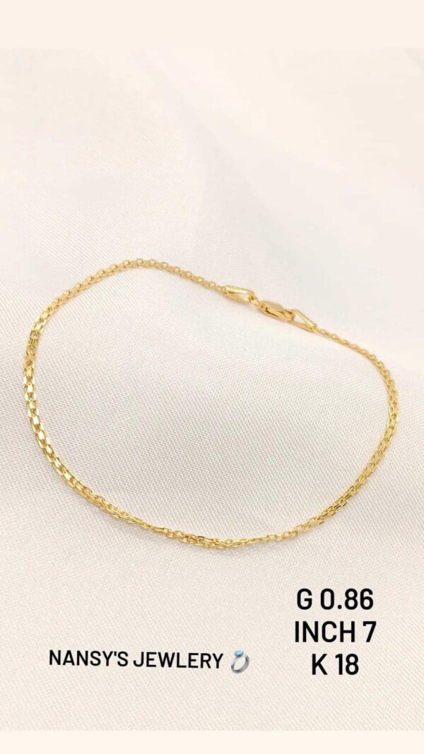 0,86g _18k_bracelet_ 7inch