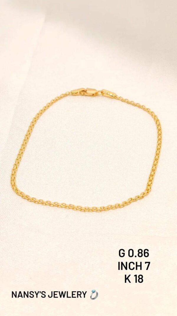 0,86g _18k_bracelet_7 inch