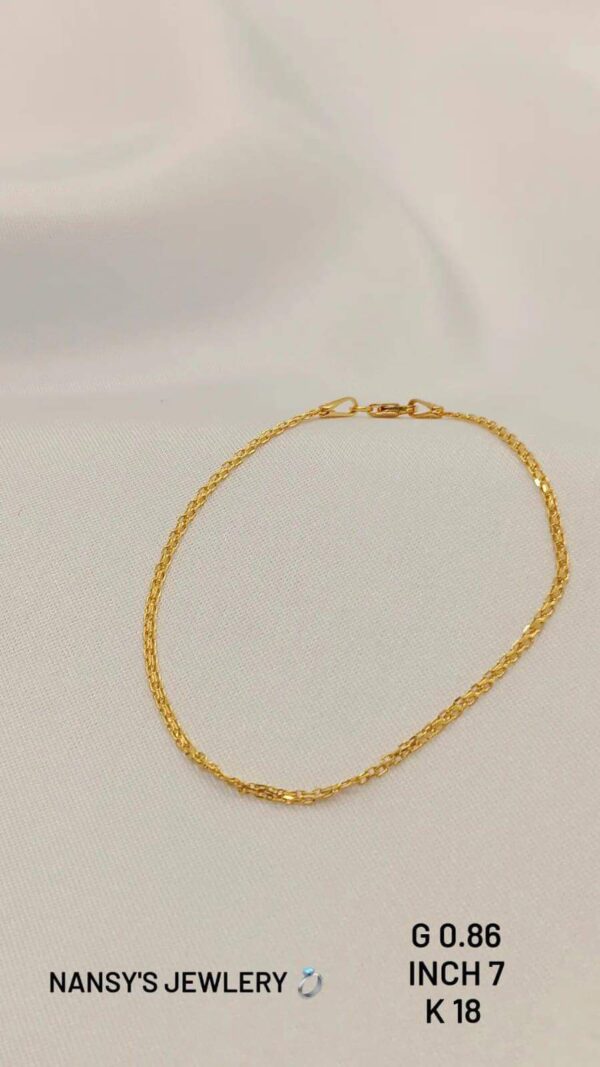 0,86g _18k__bracelet_7inch