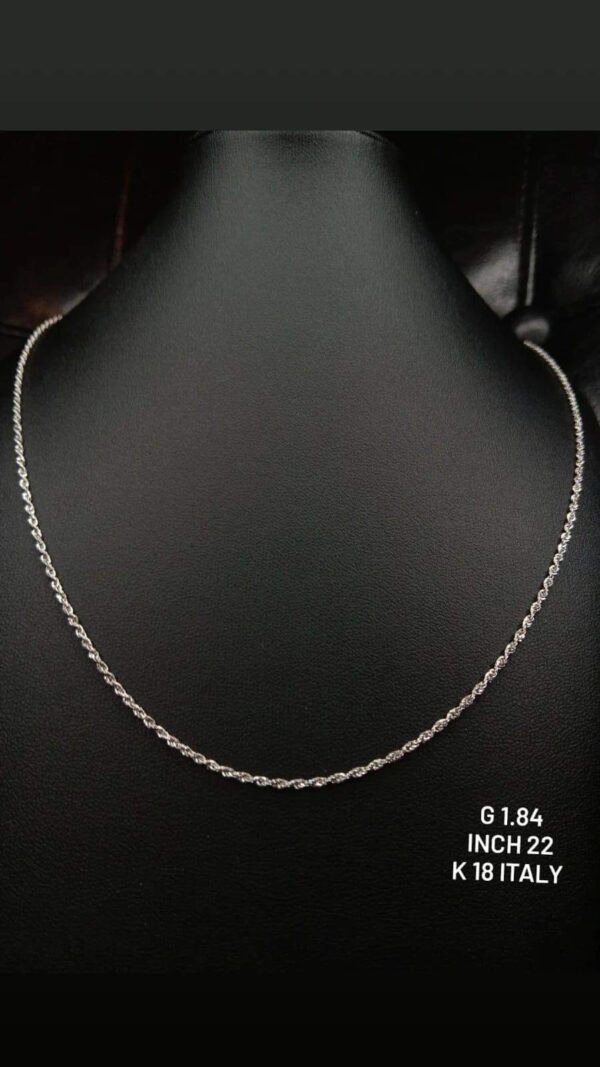 1.84g _18k_white_gold_rope_chain_22inch