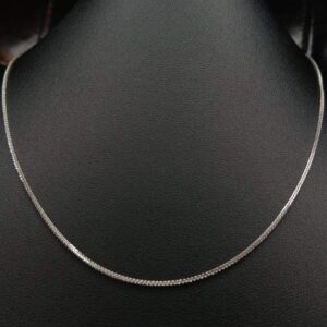 1.96g _18k_Italy_white_gold_necklace_18inch