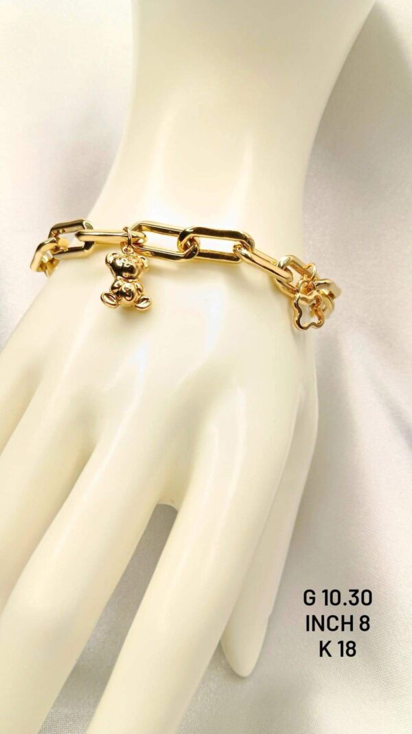 10,30g _18k_bracelet_with_charm_ 8inch