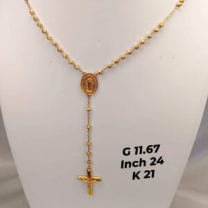 11,67g _24inch_ 21k _ Christian_sabha _ necklace