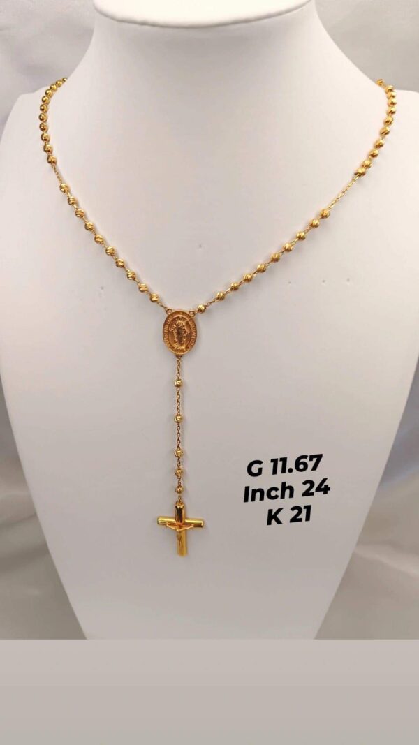 11,67g _24inch_ 21k _ Christian_sabha _ necklace