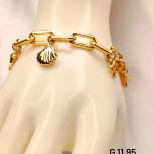 11,95g _18k_bracelet_with_charm_8 inch