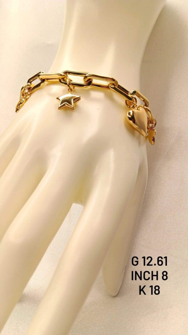 12,61g _18k_bracelet_with_charm_8inch