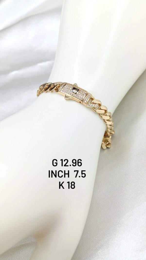 12,96g _ unisex_bracelet_7,5inch _18k