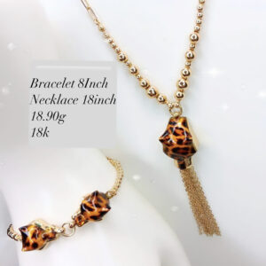 18,90g _bracelet_8Inch_necklace_18inch_18k