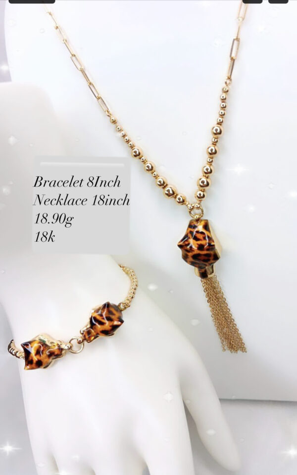 18,90g _bracelet_8Inch_necklace_18inch_18k