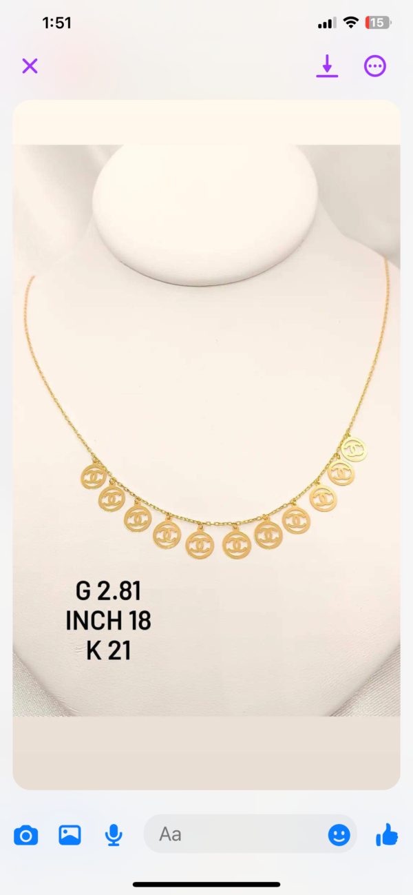 2.81g _21k_necklace_Chanel_18inch