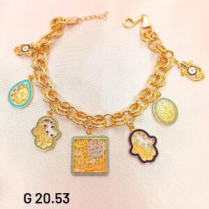 20.53g _21k_bracelet_with_charm_8inch