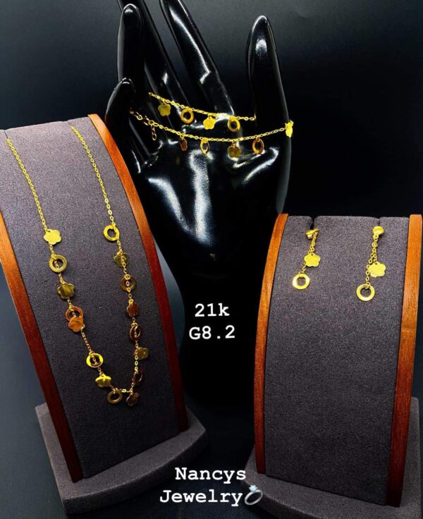 21k_set_8,2g _bracelet_necklace_and_earring