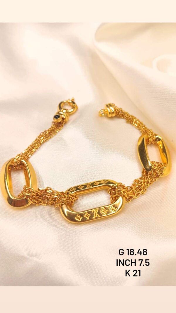 21k_ 18,48g _Lv bracelet_7,5 inch