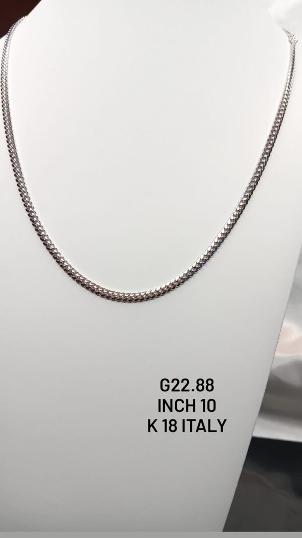 22.88g_18k_10inch_ unisex_chain