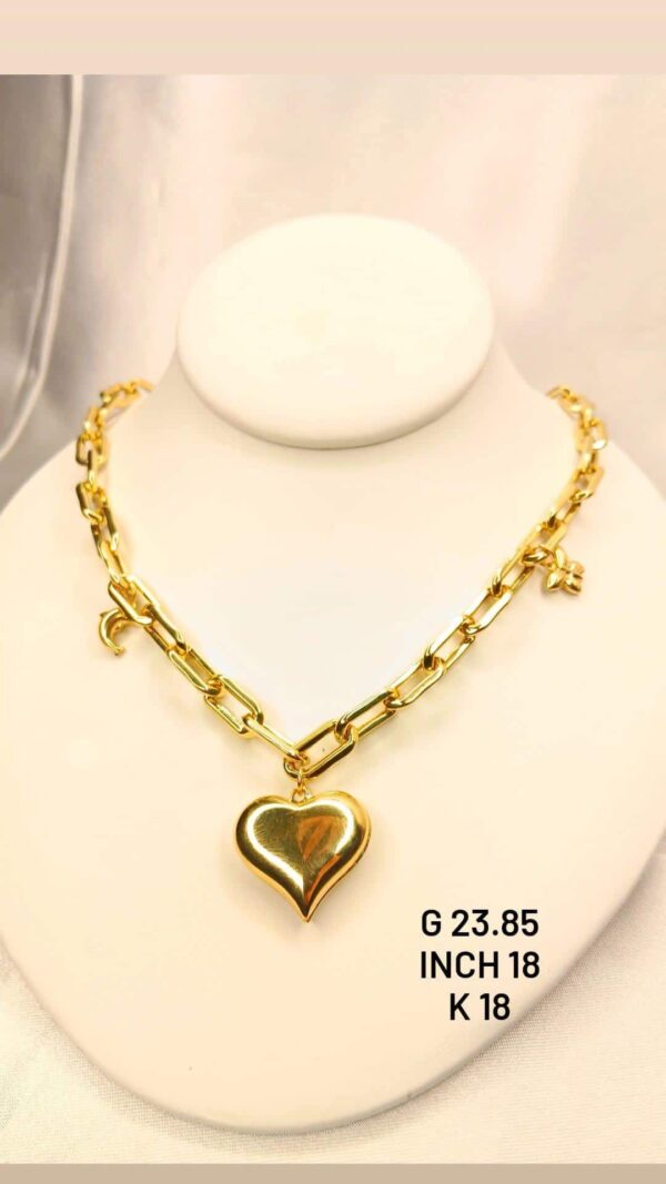 23.85g _18k_necklace_with_charm_18inch