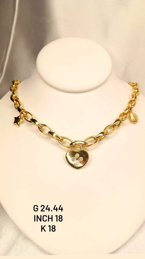 24.44g _18k_necklace_with_charm_18inch