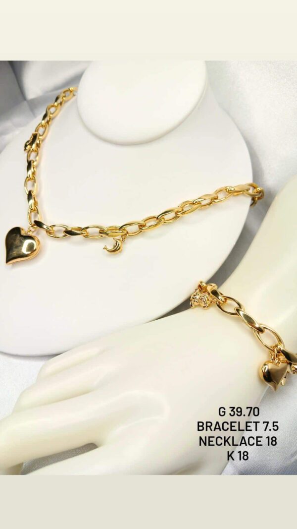 39.70g _18k_necklace_18inch_and_bracelet _7,5inch