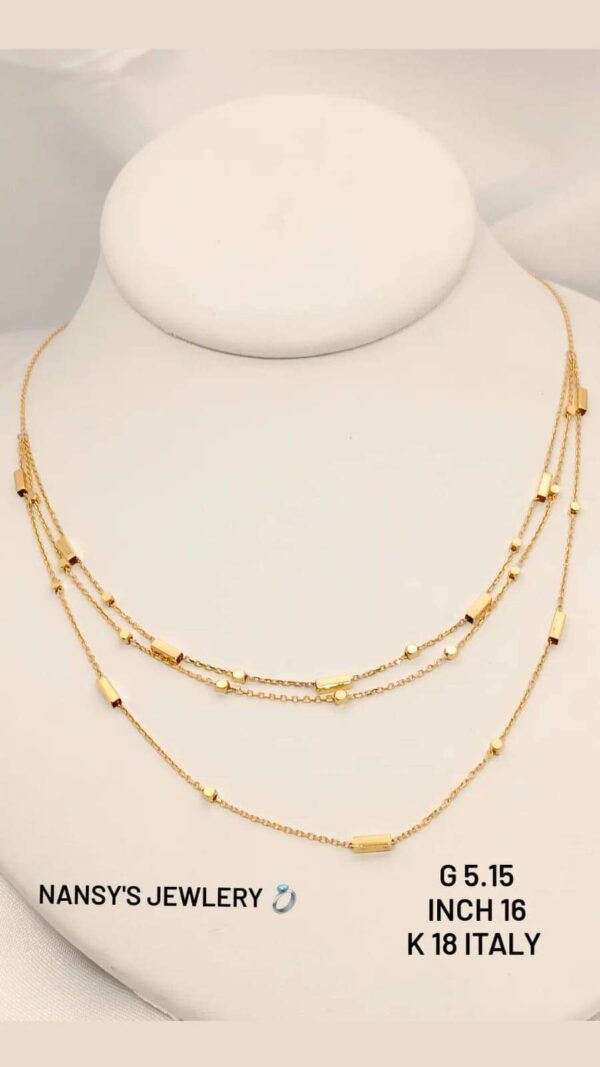 5,15g _18k_necklace_homos_3_layers_16inch