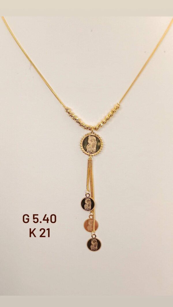 5,40g _21k_Necklace_with_homos_and_charm