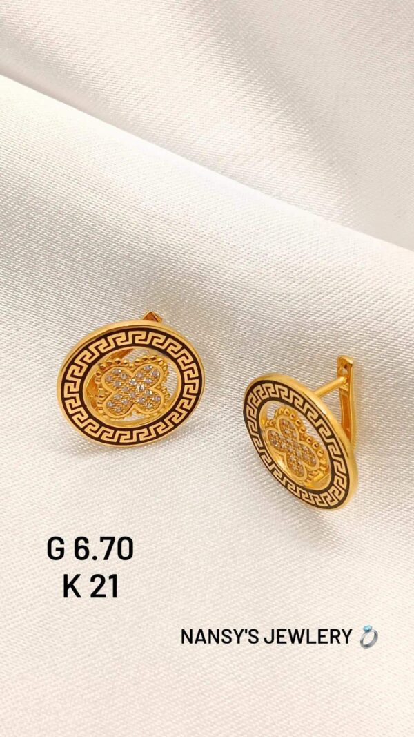 6.70g _21k_earring_Versace