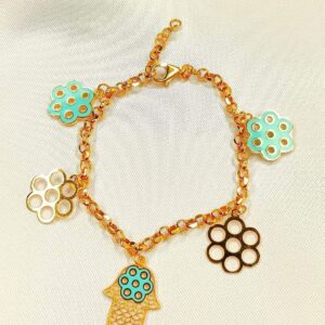 9,31g _ 21k_bracelet_with_charm_ 8 inch